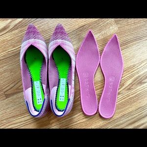 Rothy’s Pink Plaid Points 8.5